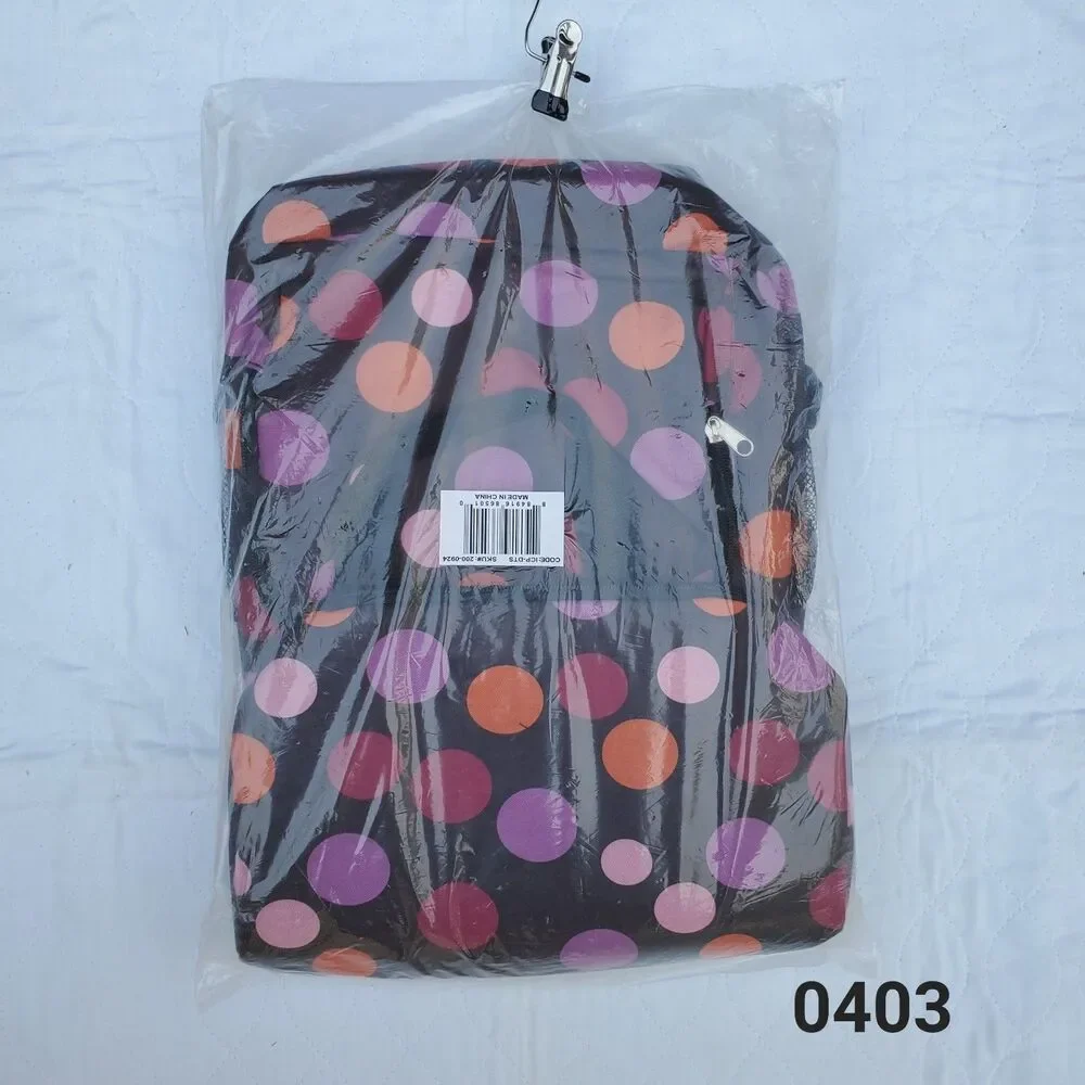 NIP Colorful Polka Dot Utility Backpack – Brand New Sealed - 0403
